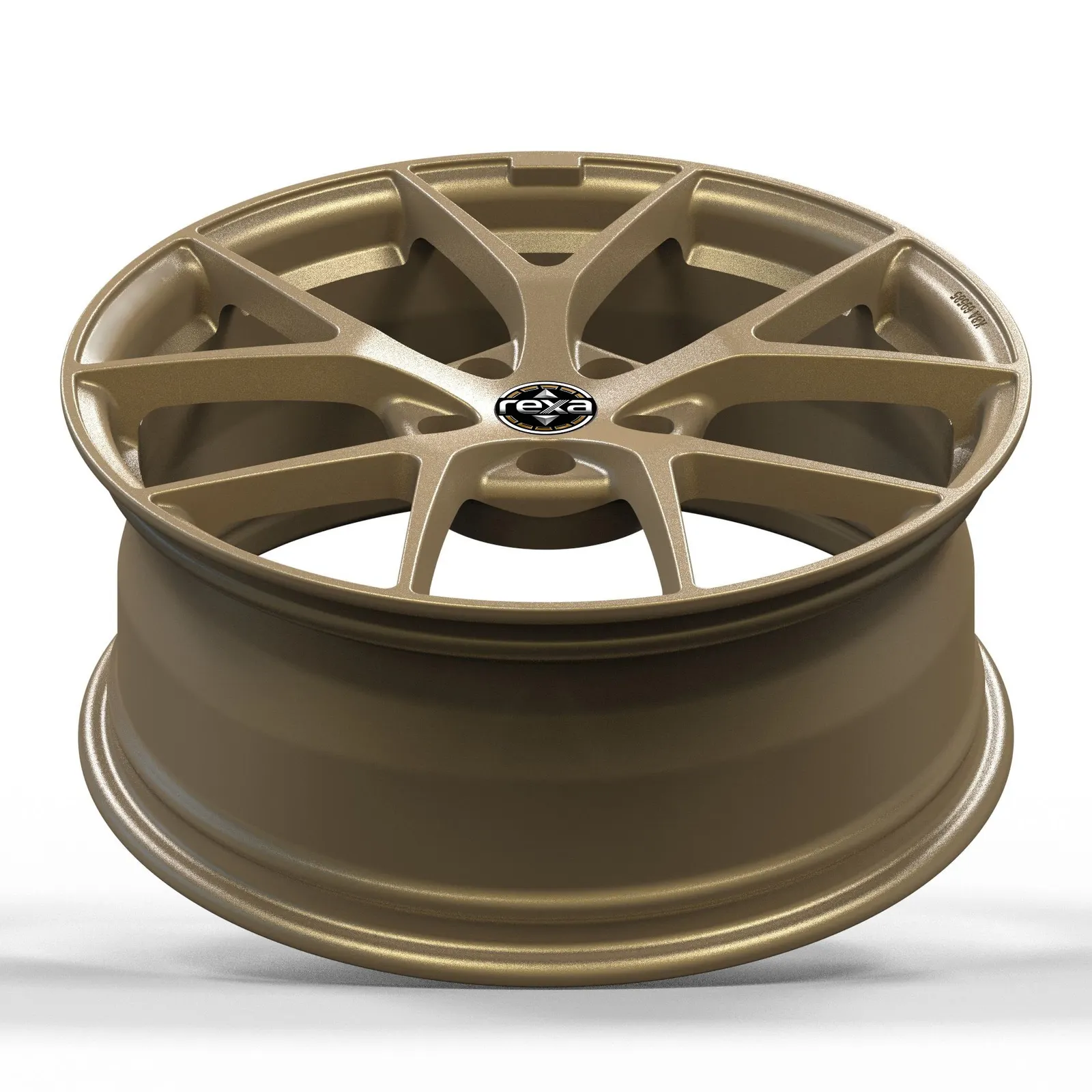 Bronze forged wheel side / barrel view