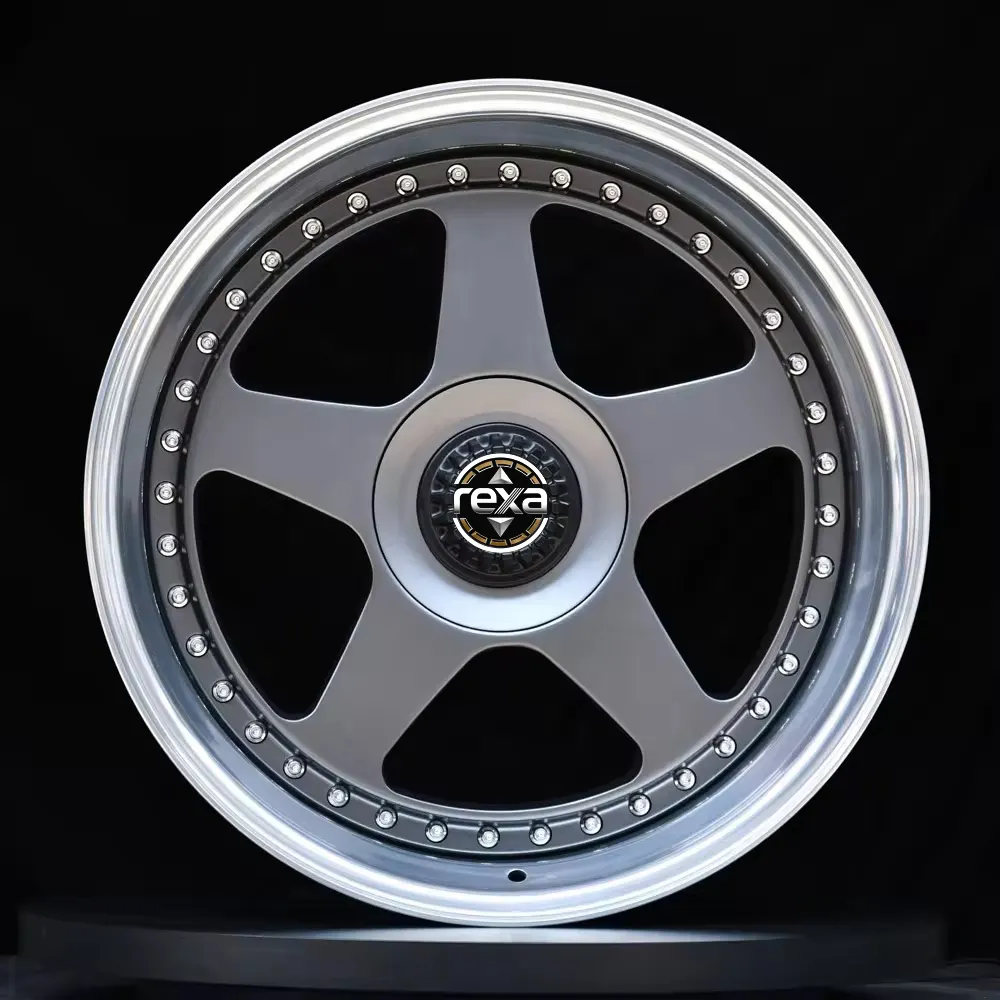 18-22 Inch 3-Piece Forged Car Rims, T6061 Aluminum Alloy, Custom Forged Wheels alternate view