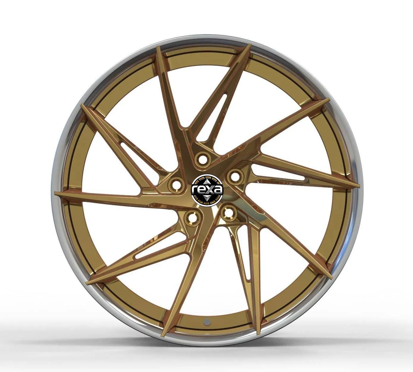 Custom Forged Wheels Rims 18-26 Inch 5X112 Polished Brushed Aluminum Forged Wheels alternate view
