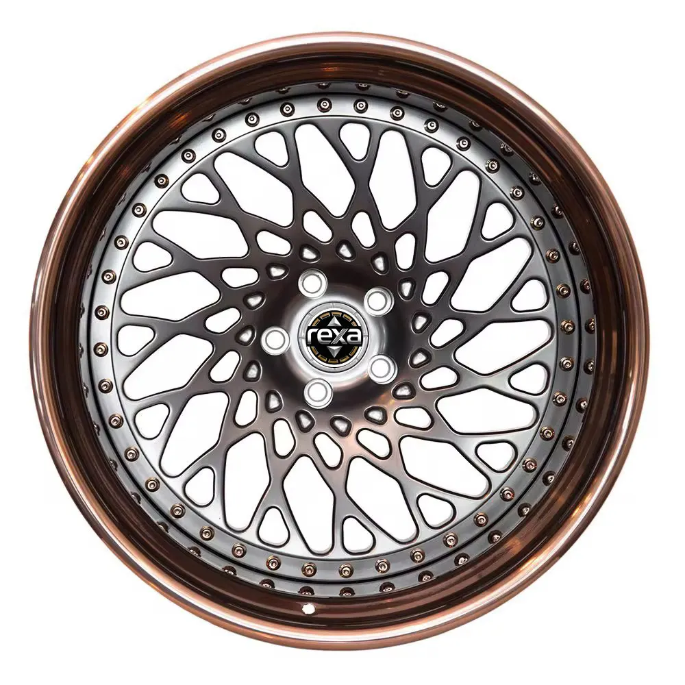 18-22 Inch 3-Piece Forged Car Rims, T6061 Aluminum Alloy, Custom Forged Wheels alternate view