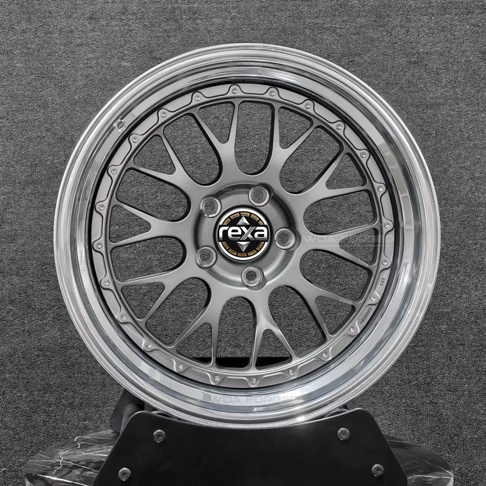 18-22 Inch 3-Piece Forged Car Rims, T6061 Aluminum Alloy, Custom Forged Wheels alternate view