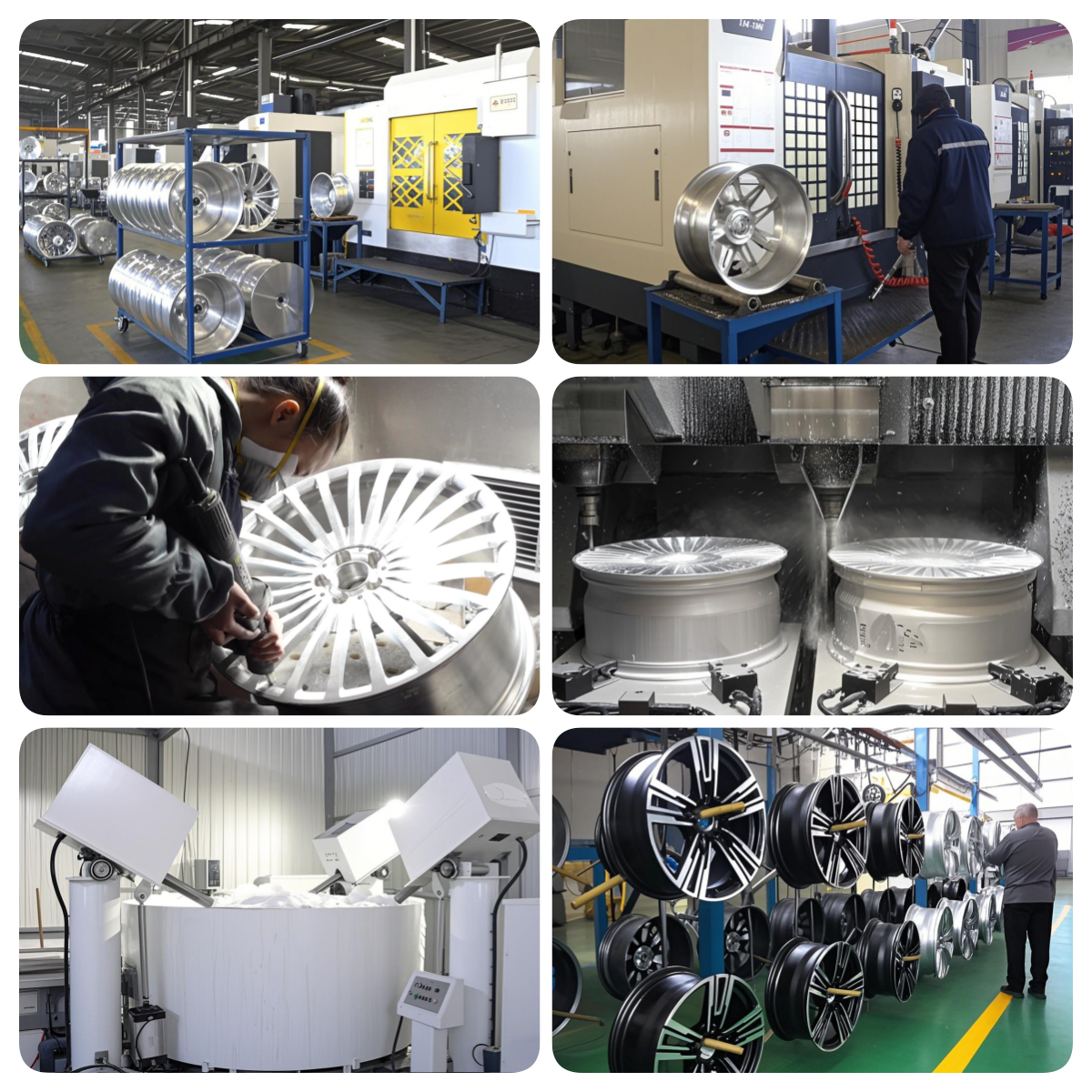 Forged wheel production process