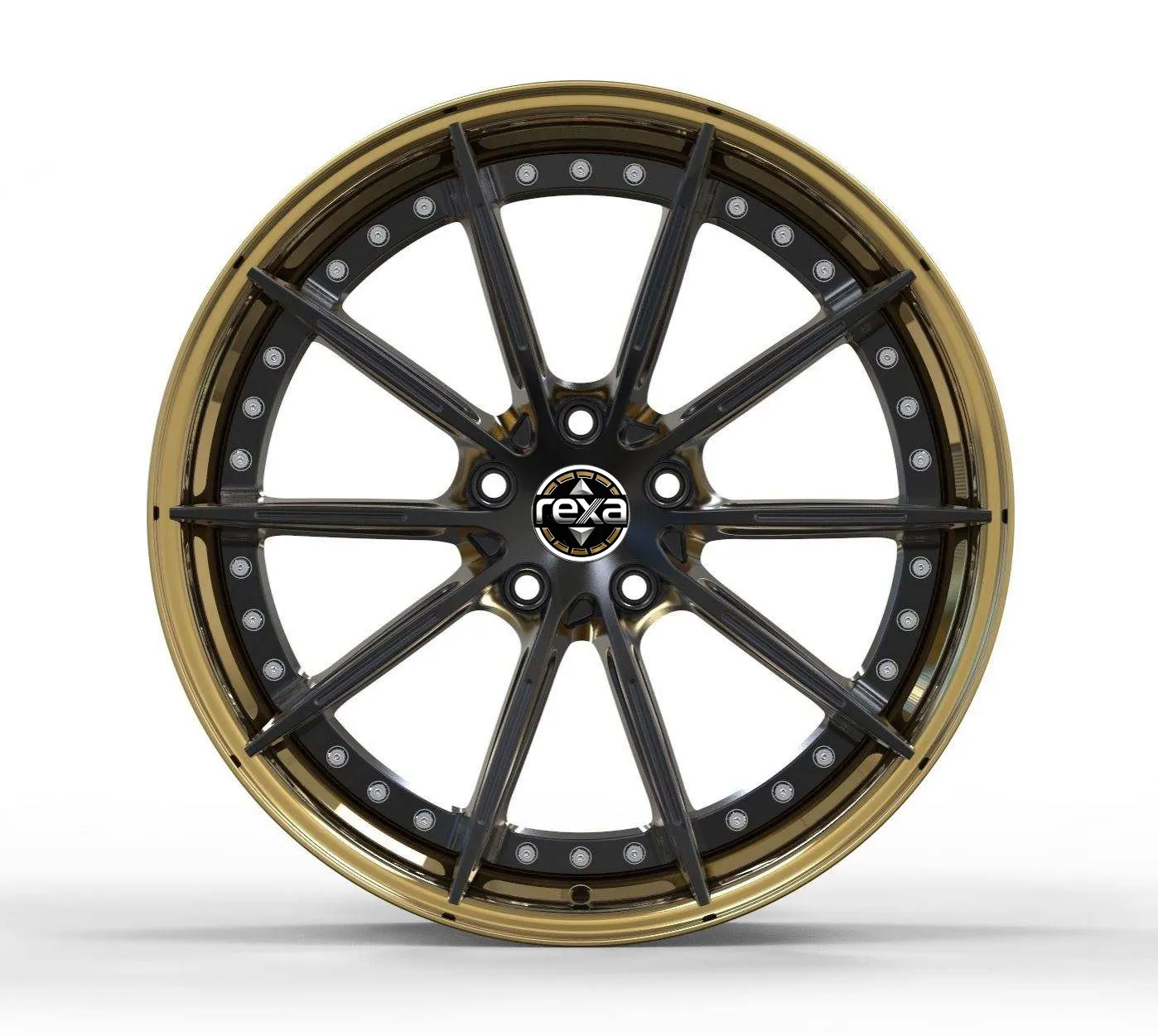 High Quality New Forged Alloy Wheels 17-20 Inch 2 Piece 5x112/114/120 Mesh Design alternate view